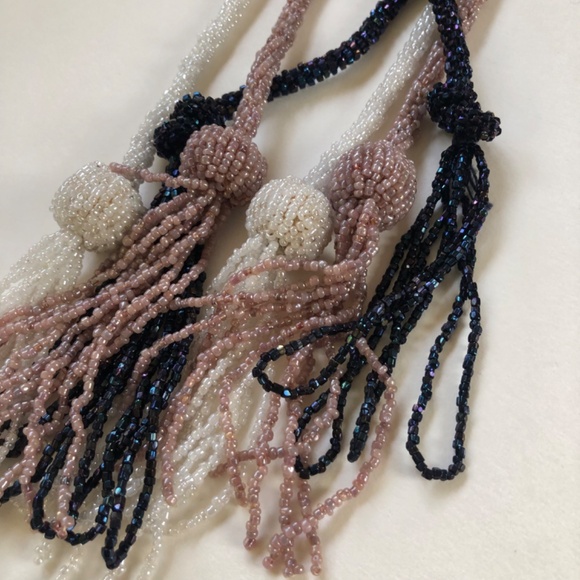 Belt or Necklace Wrap, Beaded & Tasseled, Choose Your Color main image 16